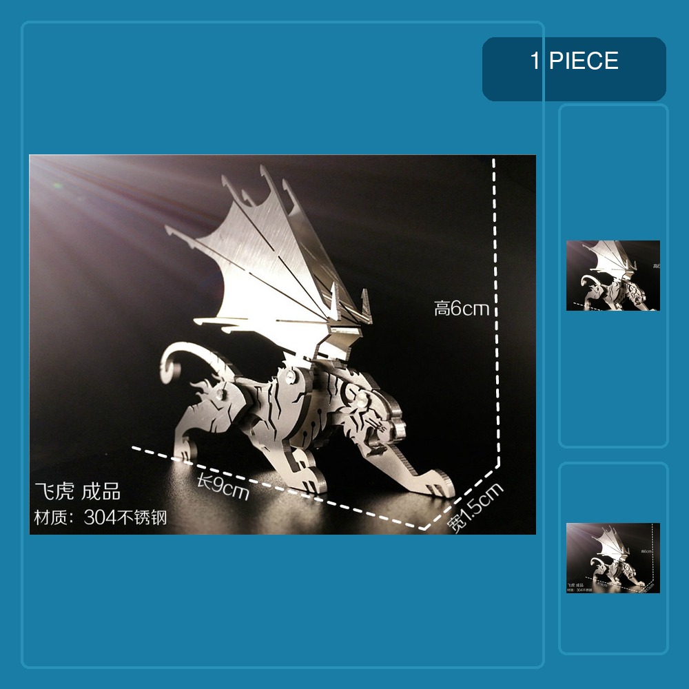 Metal 3D Puzzle Stainless Model Kit - 3D-Metallpuzzle für Kinder und Erwachsene, DIY-Montage,