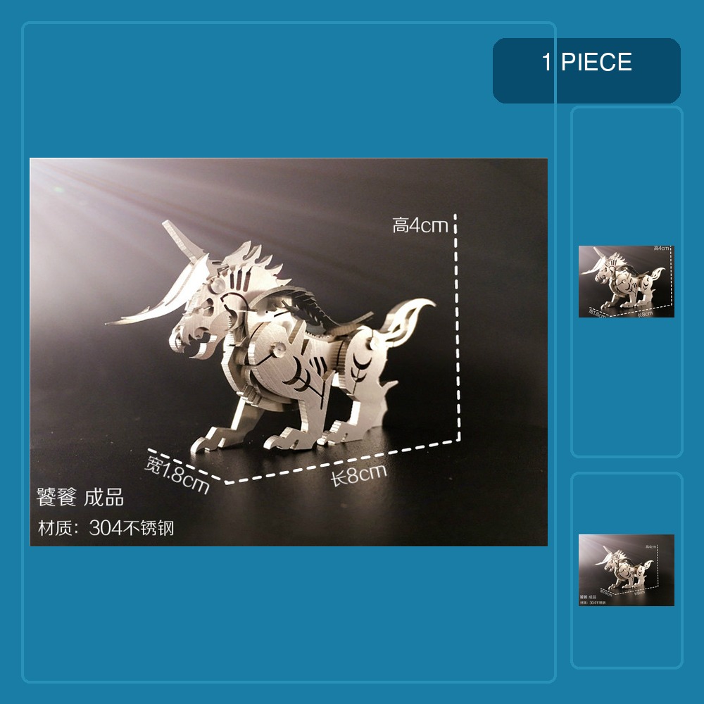 Metal 3D Puzzle Stainless Model Kit - 3D-Metallpuzzle für Kinder und Erwachsene, DIY-Montage,