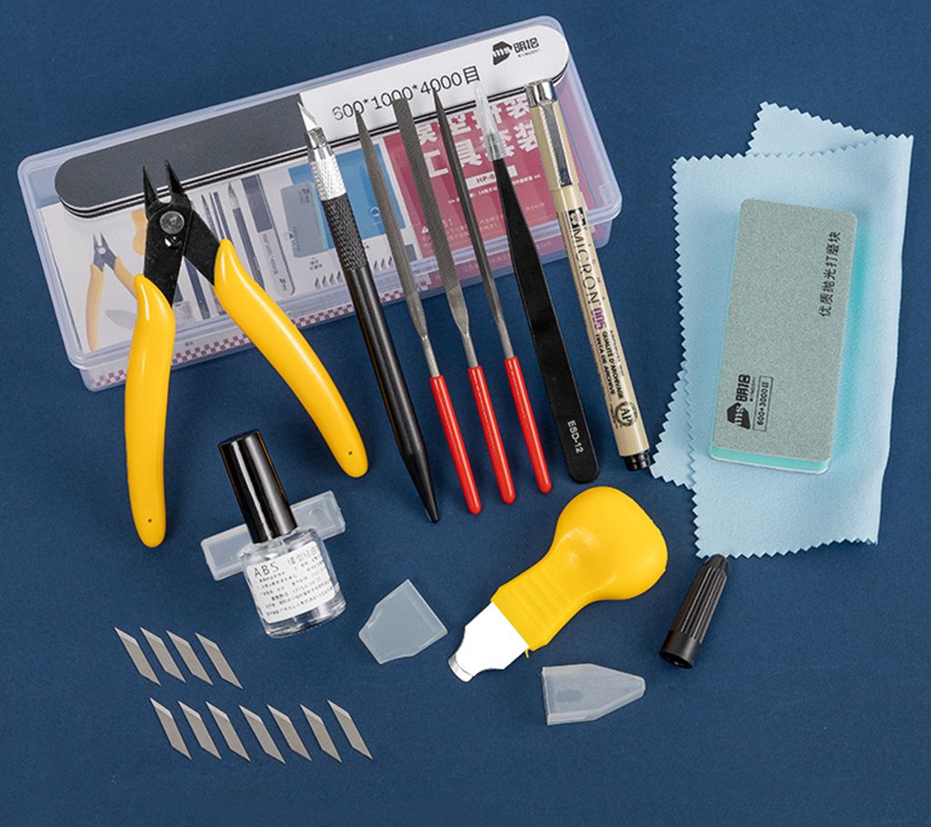 Modeling Tool Kit Tweezers Hobby Knife - Gundam Modellbau-Werkzeugset Großhandel - Seitenschneider, Hobbymesser,
