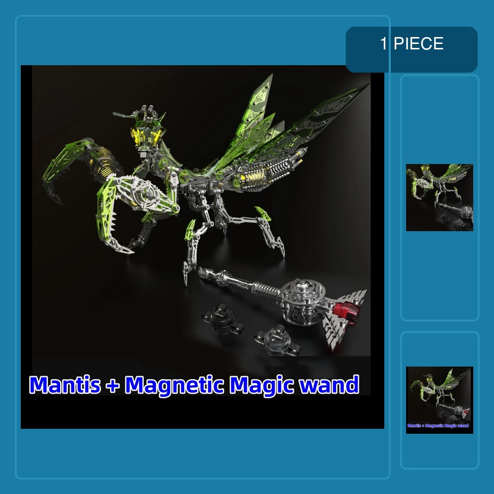 Metal 3D Puzzle Stainless Model Kit - 3D-Puzzle Mechanisches Mantis-Metallmodell-Bausatz DIY Punk-Mantis Edelstahl-Insekten-Montage-Spielzeug
