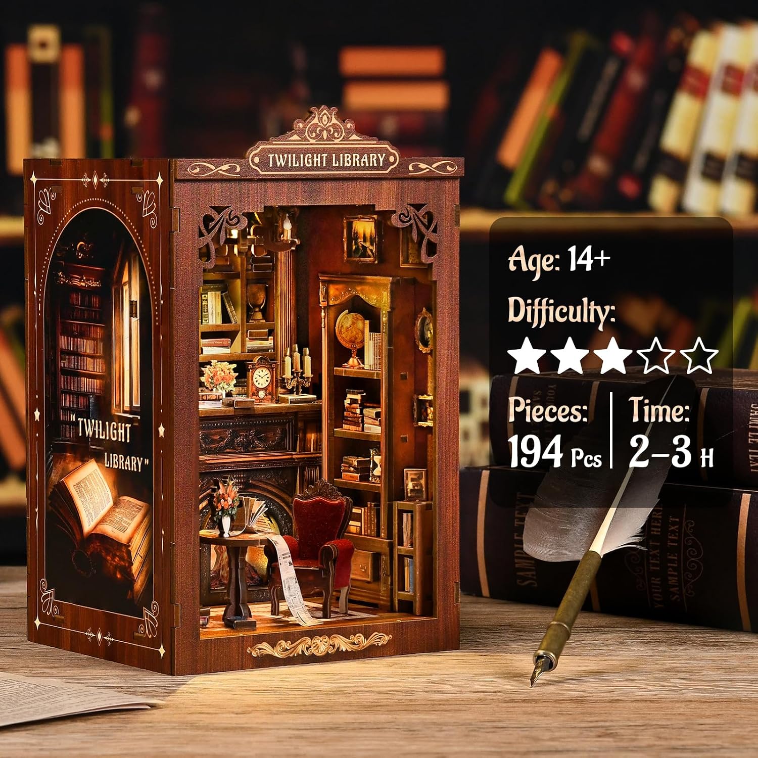 DIY Buchnischen-Set Miniatur-P – Diy Miniature Dollhouse Kit Book Nook Bewertung und Preis