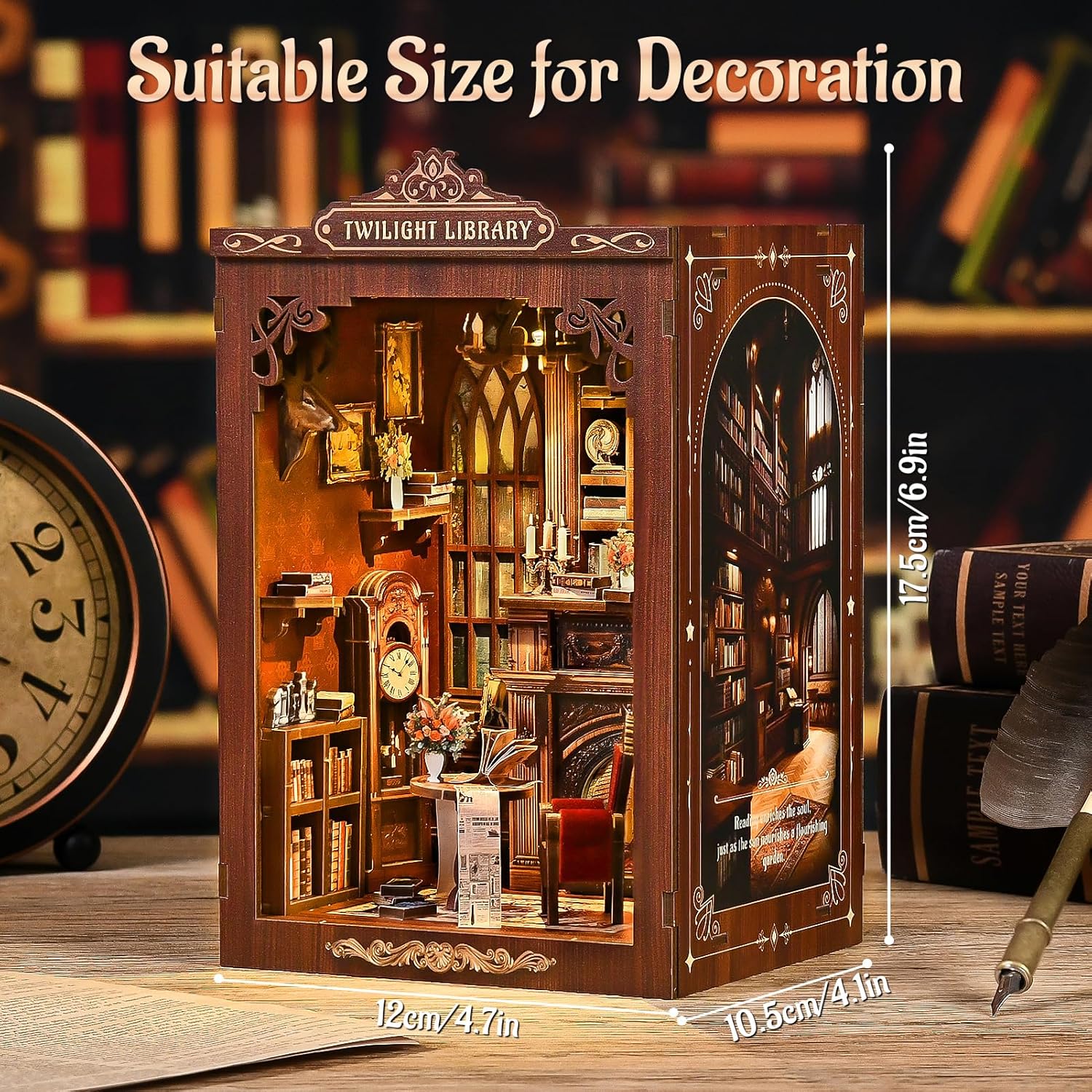 DIY Buchnischen-Set Miniatur-P – Diy Miniature Dollhouse Kit Book Nook Bewertung und Preis
