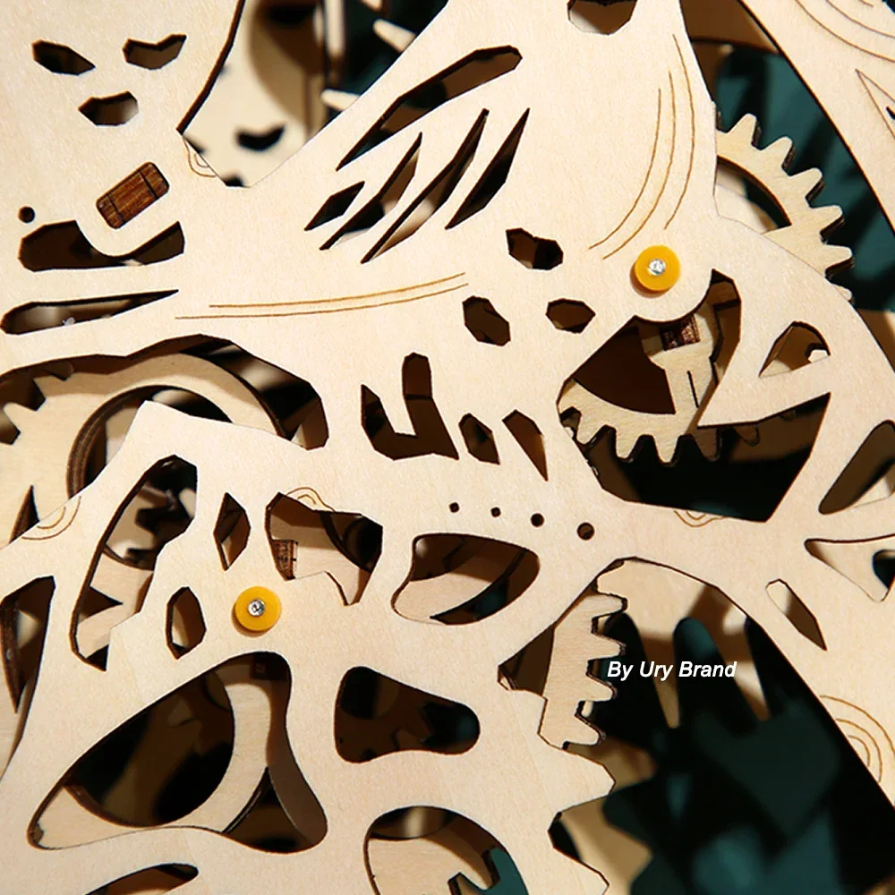 URY DIY 3D Holzpuzzle Eulen-Wa – Wooden Clock Puzzle Mechanical Pendulum Bewertung und Preis