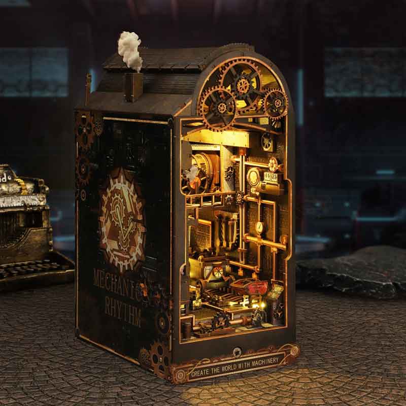 Mechanische Werkstatt Holz-Min – Diy Miniature Dollhouse Kit Book Nook Bewertung und Preis