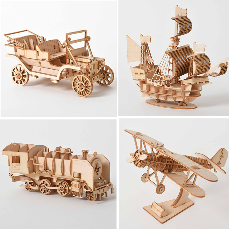 3D Holzpuzzle DIY-Set - Laserg – Laser Cut Wooden Model Kit Assembly Bewertung und Preis