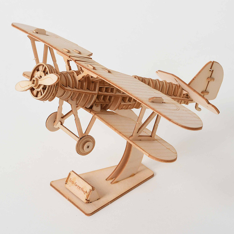 3D Holzpuzzle DIY-Set - Laserg – Laser Cut Wooden Model Kit Assembly Bewertung und Preis