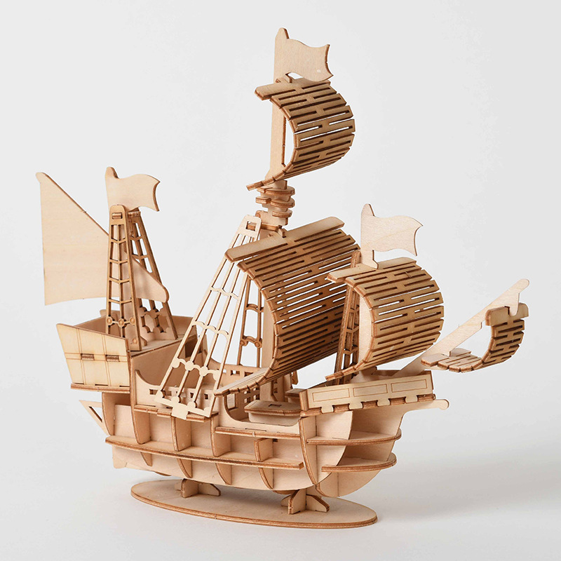 3D Holzpuzzle DIY-Set - Laserg – Laser Cut Wooden Model Kit Assembly Bewertung und Preis