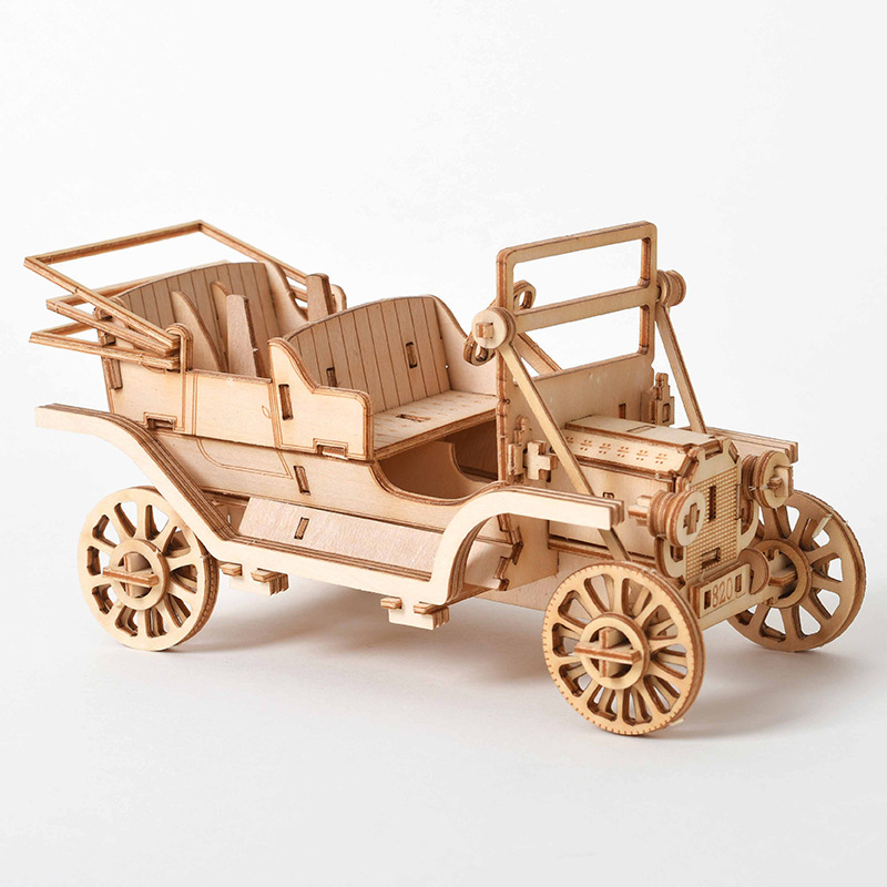 3D Holzpuzzle DIY-Set - Laserg – Laser Cut Wooden Model Kit Assembly Bewertung und Preis