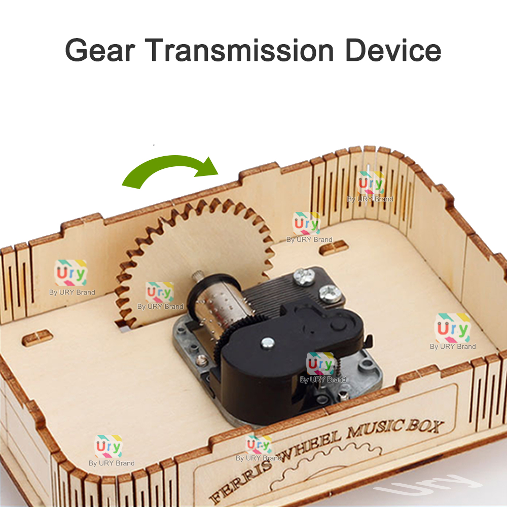 Drehbares DIY 3D-Puzzle Mini-R – Music Box Wooden 3D Puzzle Rotating Bewertung und Preis