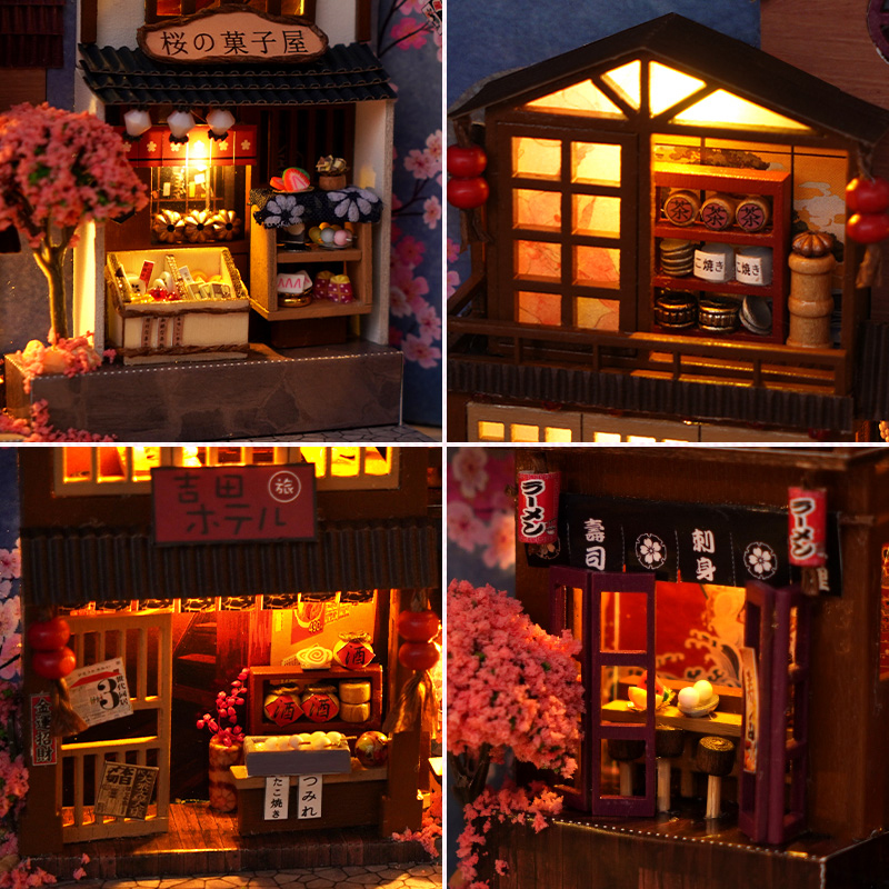 Japanische Retro DIY Holz Buch – Book Nook Shelf Insert Alley Diy Bewertung und Preis