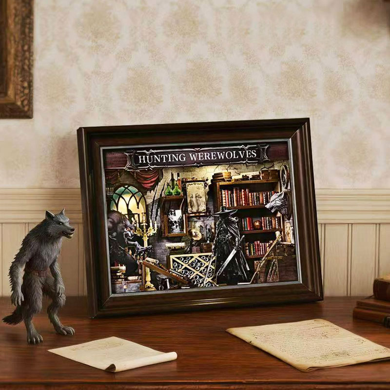 DIY 3D Holz-Büchernische-Set,  – Miniature Led Light Kit For Dollhouse Bewertung und Preis