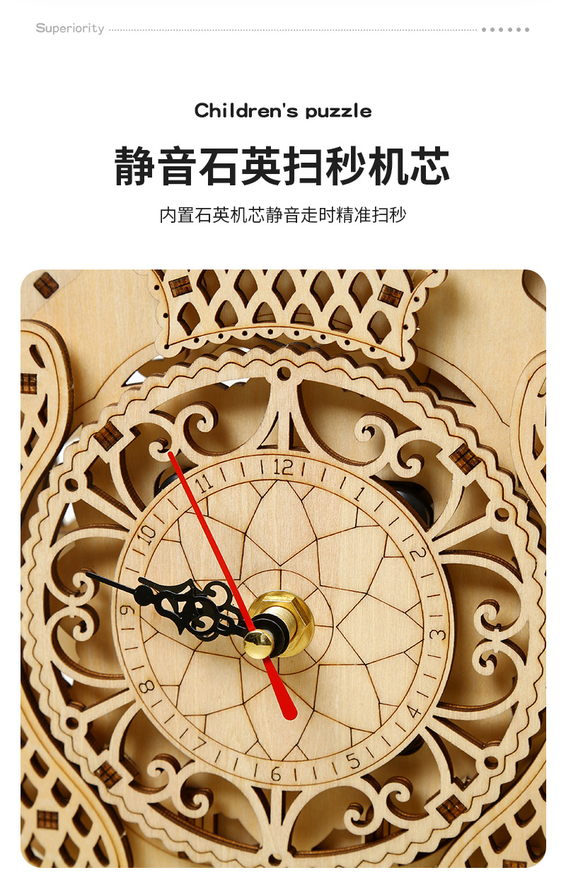 DIY Holz-Eulen-Pendeluhr-Model – Wooden Clock Puzzle Mechanical Pendulum Bewertung und Preis