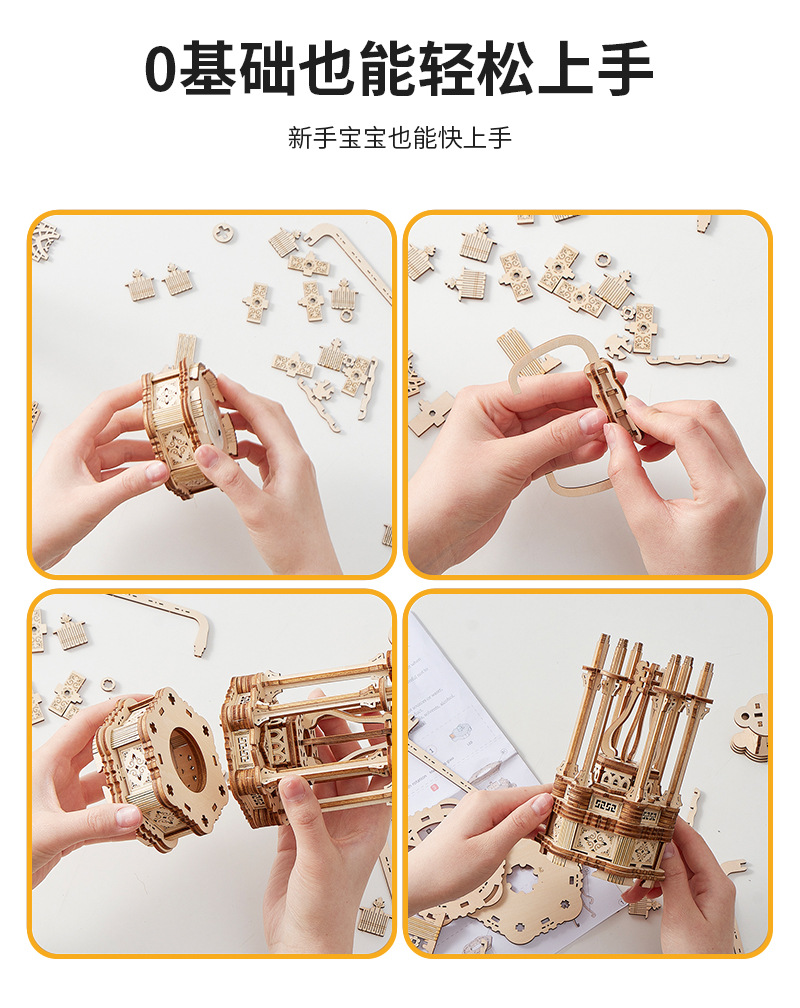 DIY Holz-Eulen-Pendeluhr-Model – Wooden Clock Puzzle Mechanical Pendulum Bewertung und Preis