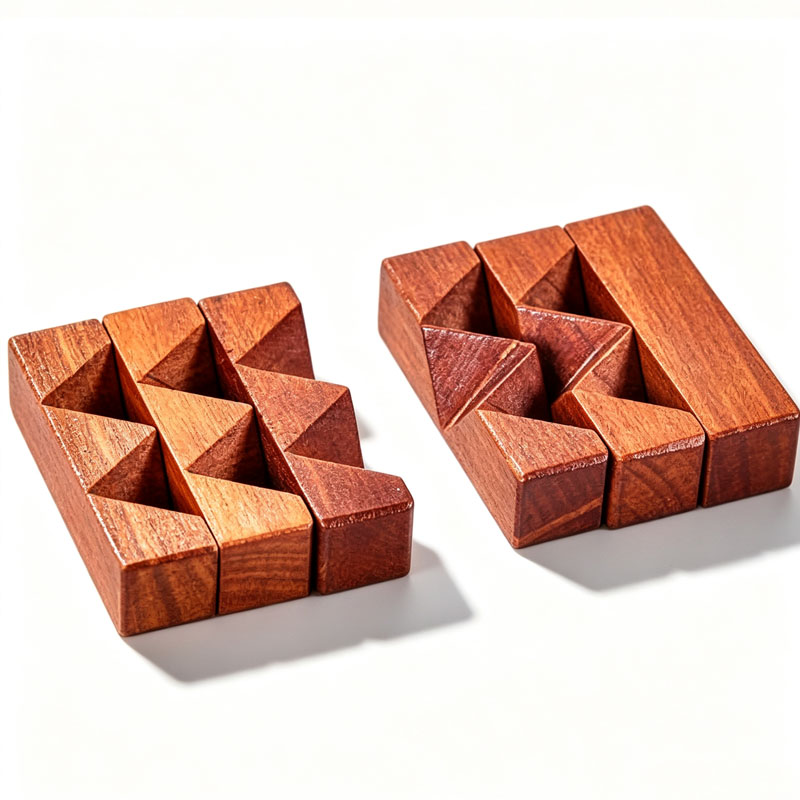 Holzknoten-Puzzle IQ-Logiktrai – 3D Wooden Mechanical Puzzle Marble Run Bewertung und Preis
