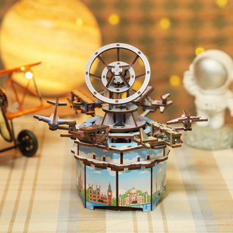 DIY-Musikbox-Bausatz – 171-tei – Music Box Wooden 3D Puzzle Rotating Bewertung und Preis