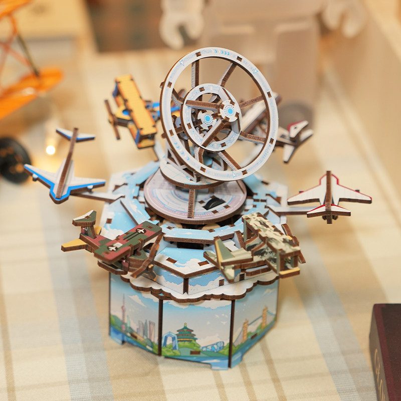 DIY-Musikbox-Bausatz – 171-tei – Music Box Wooden 3D Puzzle Rotating Bewertung und Preis