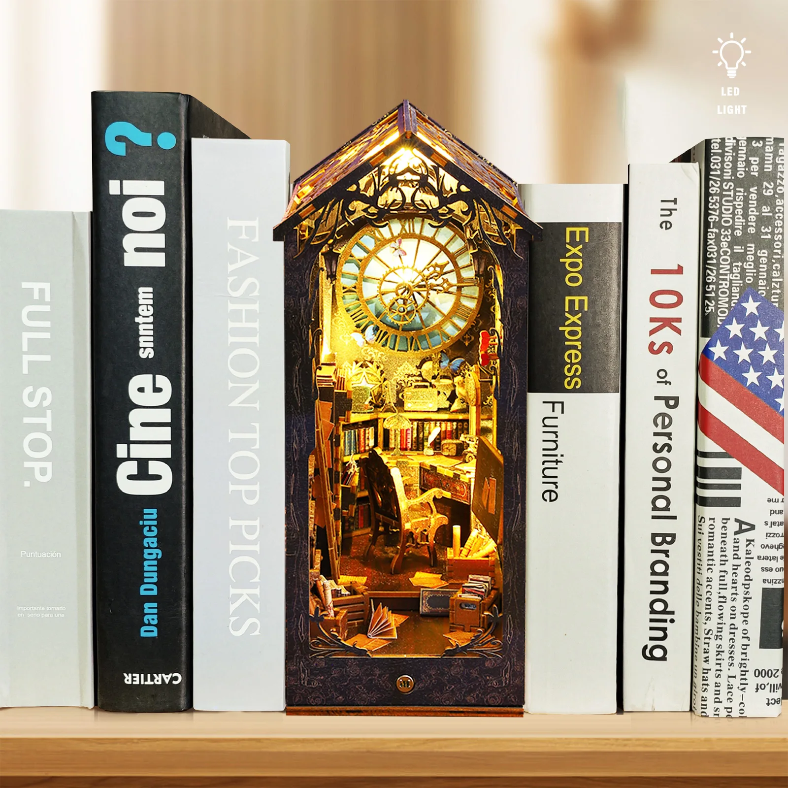 DIY Book Nook Kit 3D Holzpuzzl – Miniature Led Light Kit For Dollhouse Bewertung und Preis