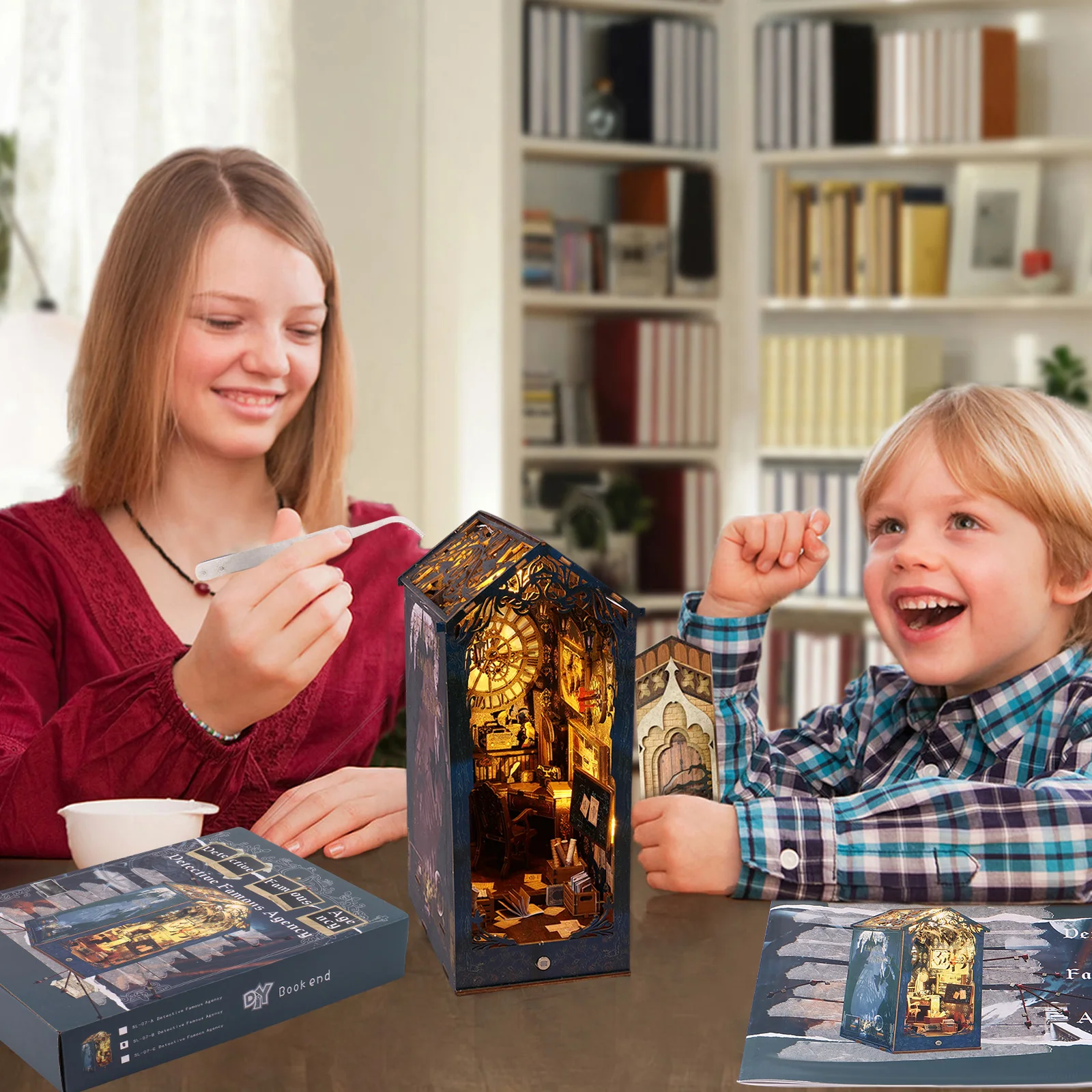 DIY Book Nook Kit 3D Holzpuzzl – Miniature Led Light Kit For Dollhouse Bewertung und Preis