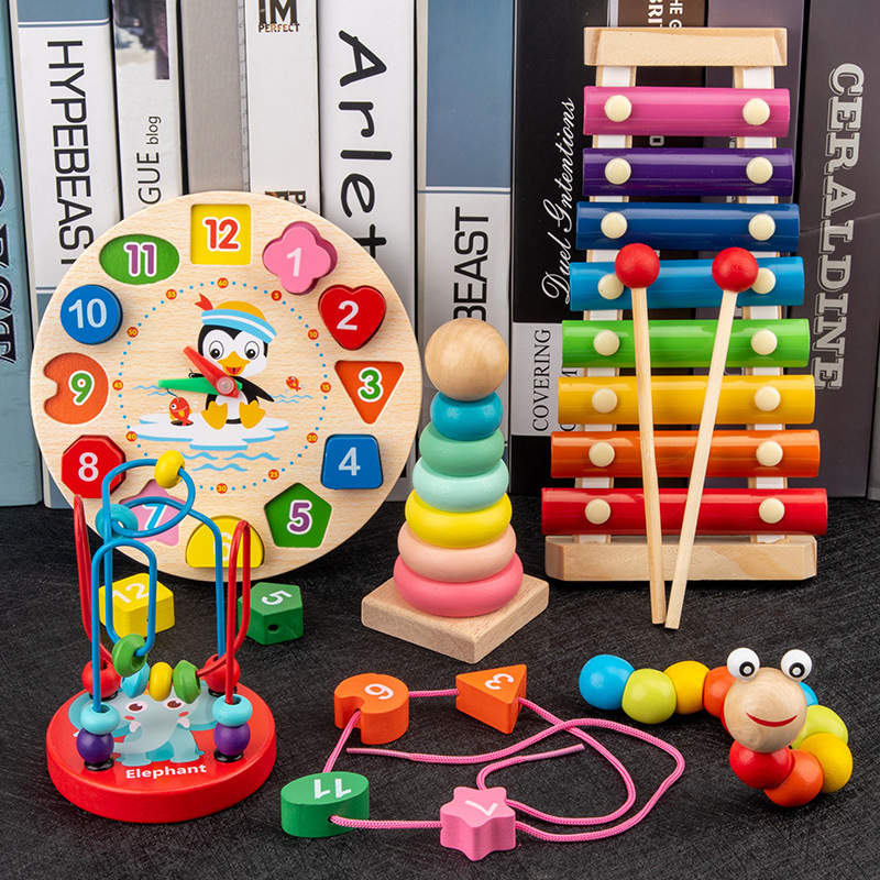 Montessori Baby Spielzeug Kind – 3D Wooden Mechanical Puzzle Marble Run Bewertung und Preis