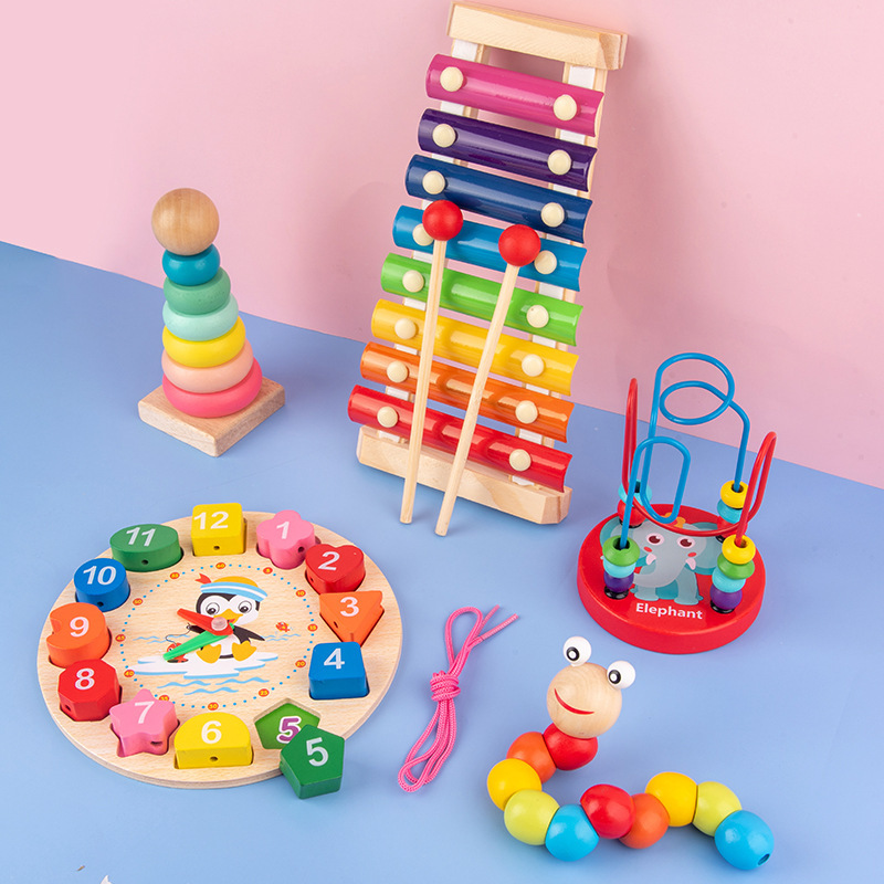 Montessori Baby Spielzeug Kind – 3D Wooden Mechanical Puzzle Marble Run Bewertung und Preis