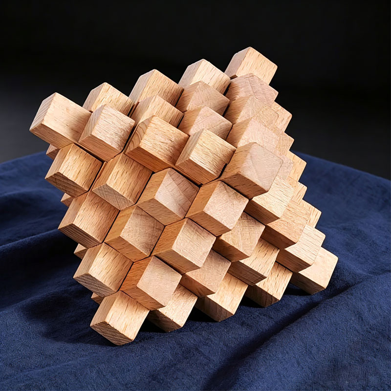 Schwieriges LuBan-Schloss in A – 3D Wooden Mechanical Puzzle Marble Run Bewertung und Preis