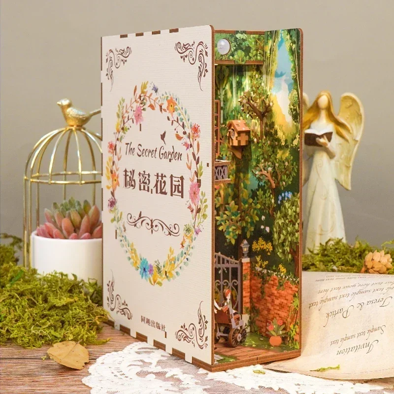 DIY Holz Buchecke Regal Einsat – Diy Miniature Dollhouse Kit Book Nook Bewertung und Preis