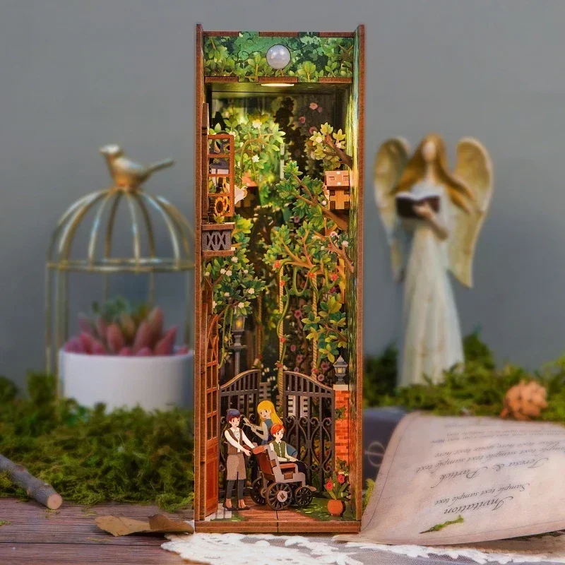 DIY Holz Buchecke Regal Einsat – Diy Miniature Dollhouse Kit Book Nook Bewertung und Preis