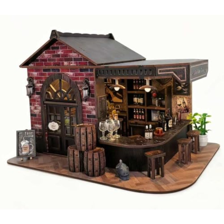 Bücherregal-Deko-Set, 3D Holz- – Diy Miniature Dollhouse Kit Book Nook Bewertung und Preis