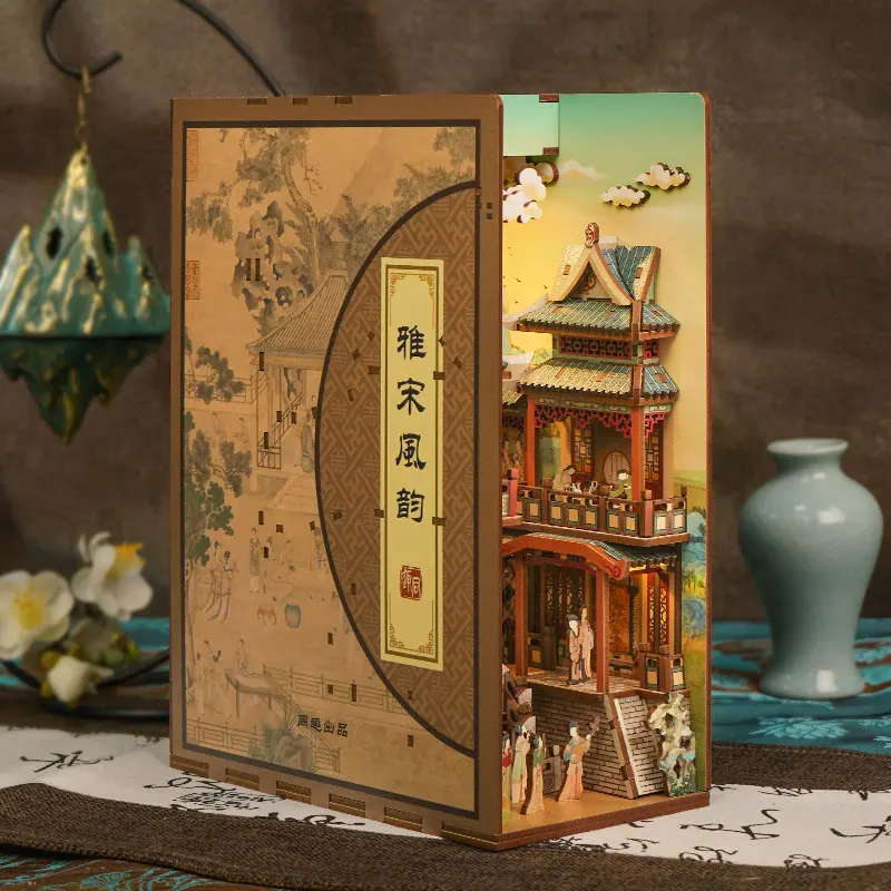 Diy Holz Buch Nook Regal Einsa – Book Nook Shelf Insert Alley Diy Bewertung und Preis