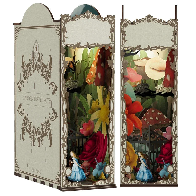 Garten Travelogue Buchstützen  – Diy Miniature Dollhouse Kit Book Nook Bewertung und Preis