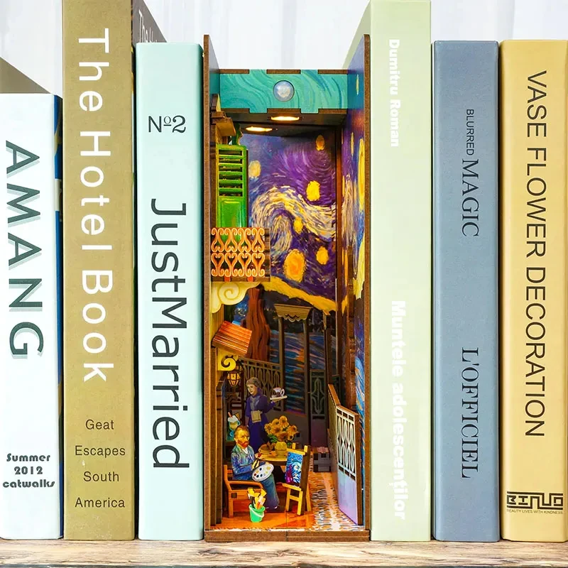 Neue DIY Holz Buch Nook Regal  – Book Nook Shelf Insert Alley Diy Bewertung und Preis