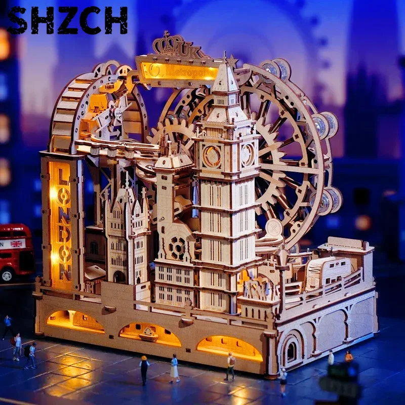 3D Holzpuzzle Marmorlaufbahn B – 3D Wooden Mechanical Puzzle Marble Run Bewertung und Preis