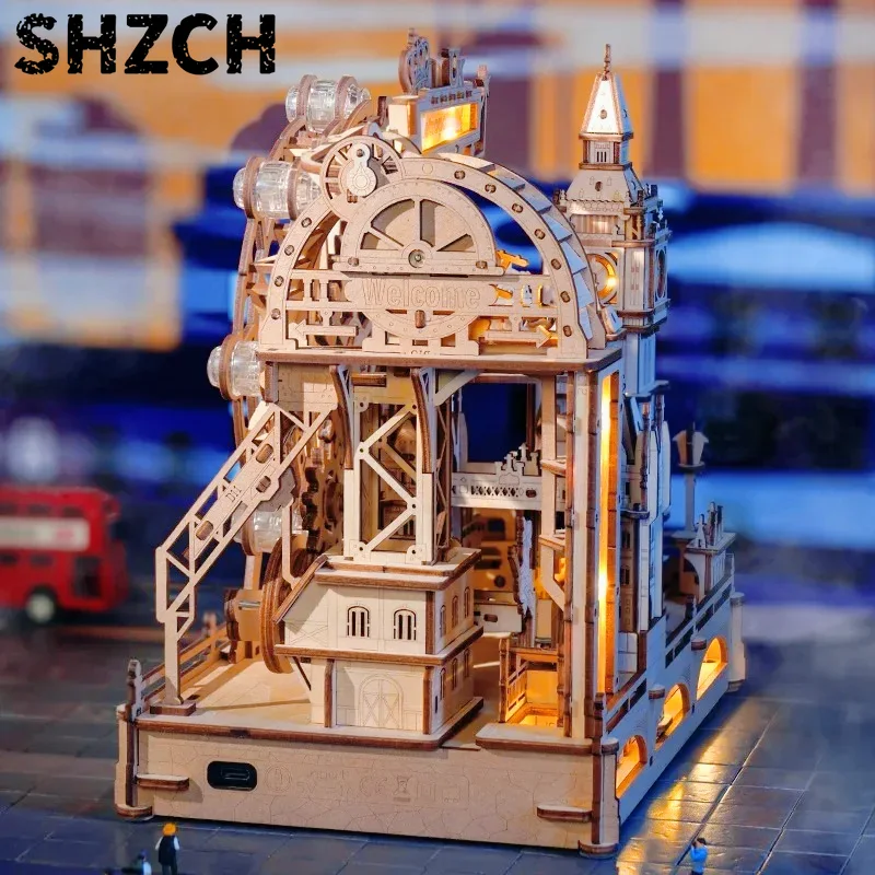 3D Holzpuzzle Marmorlaufbahn B – 3D Wooden Mechanical Puzzle Marble Run Bewertung und Preis